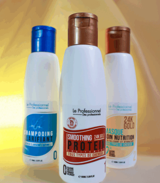 Pack Protéine pour Cheveux 24K Gold